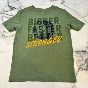 MTA Sport Olive Graphic Tee with Bold Text